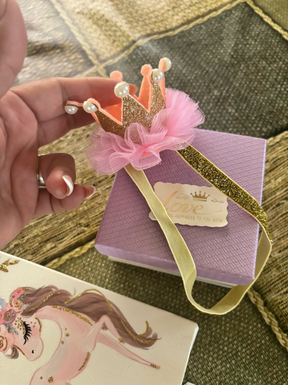 Pink & Gold Ballerina Canvas Wall Art Set - Picture 4 of 6